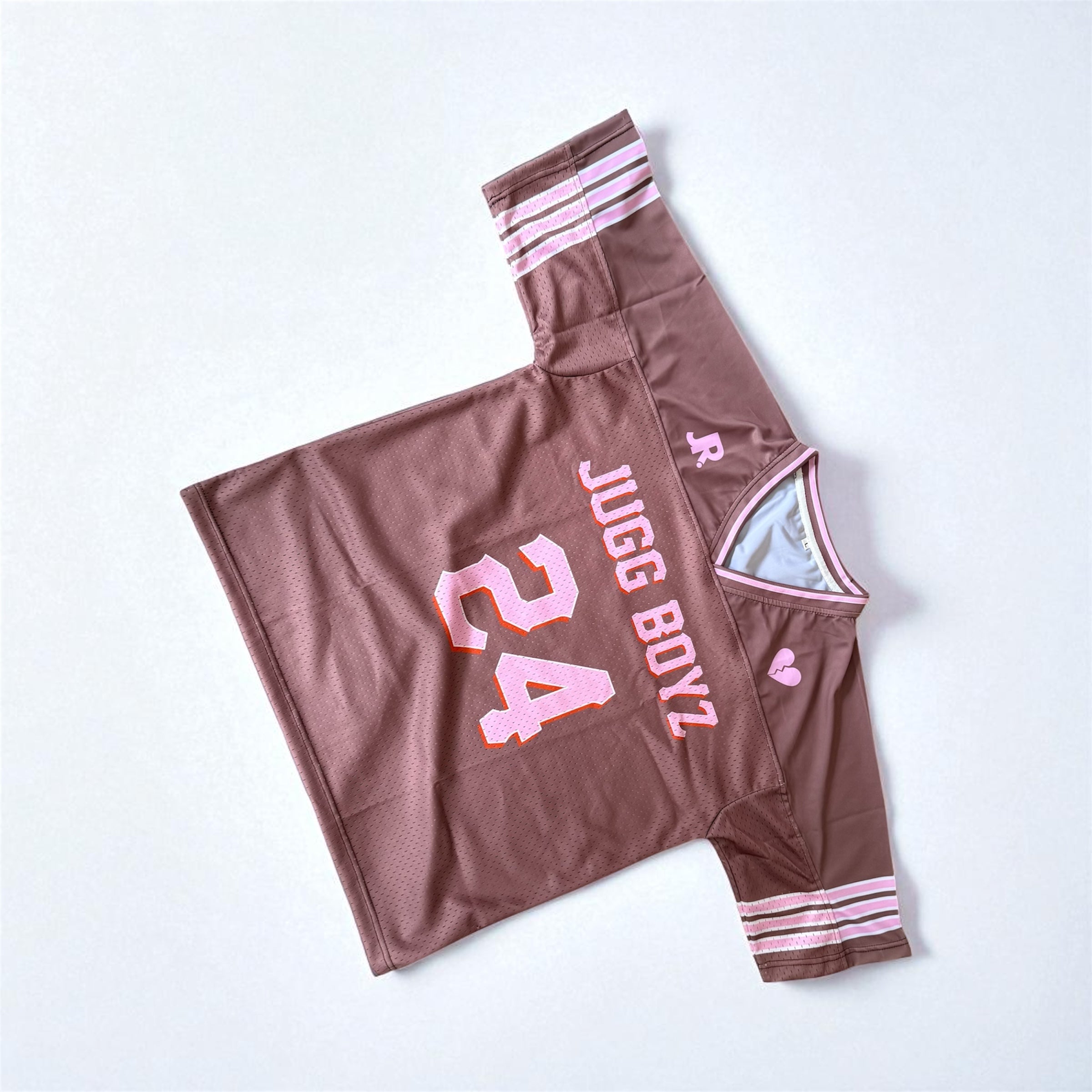 The J&R “Summer Club” Jersey – Brown & Pink