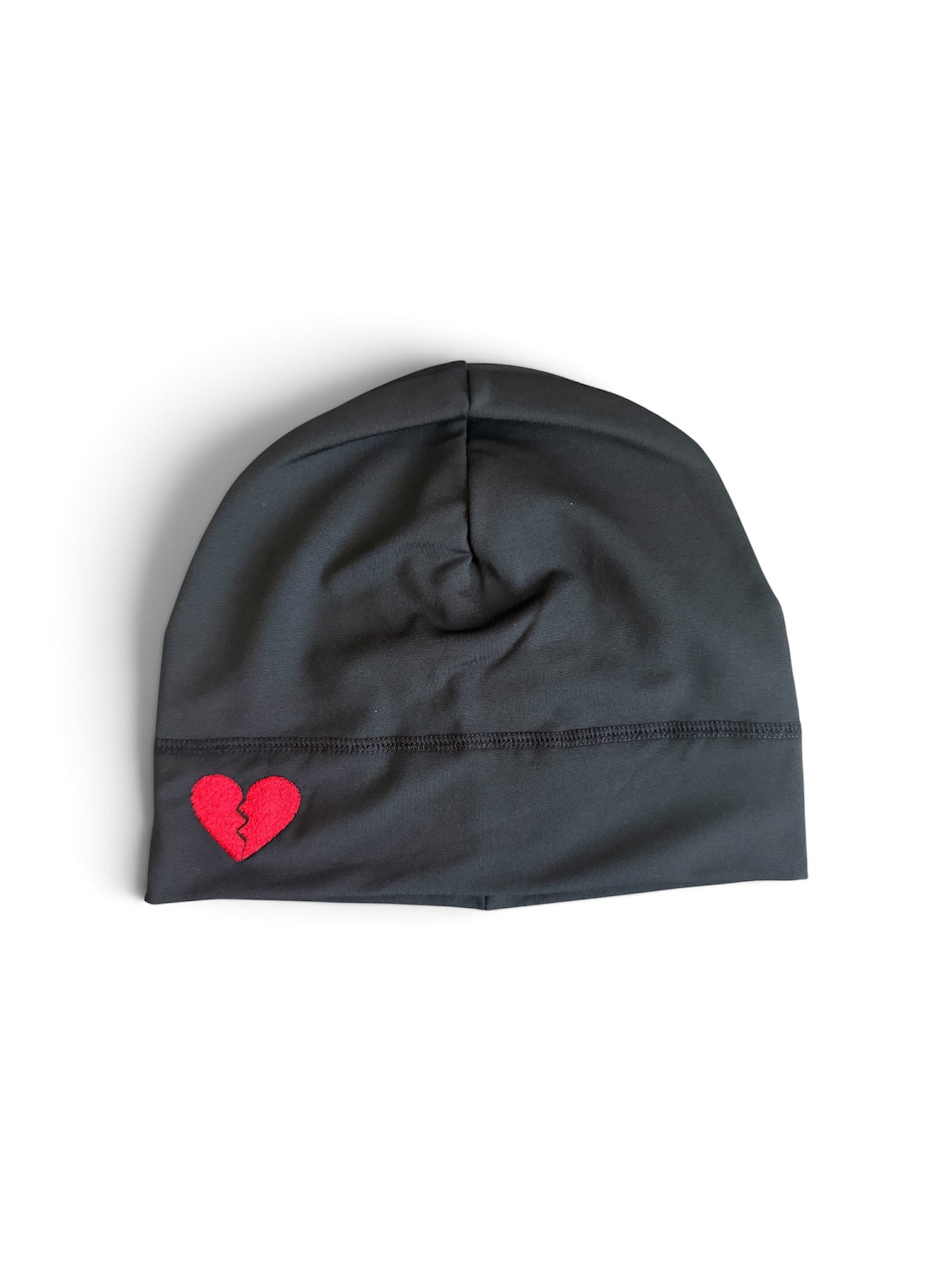 Broken Heart Skull Cap - Red