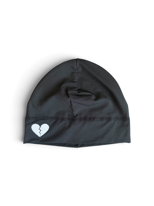 Broken Heart Skull Cap - White
