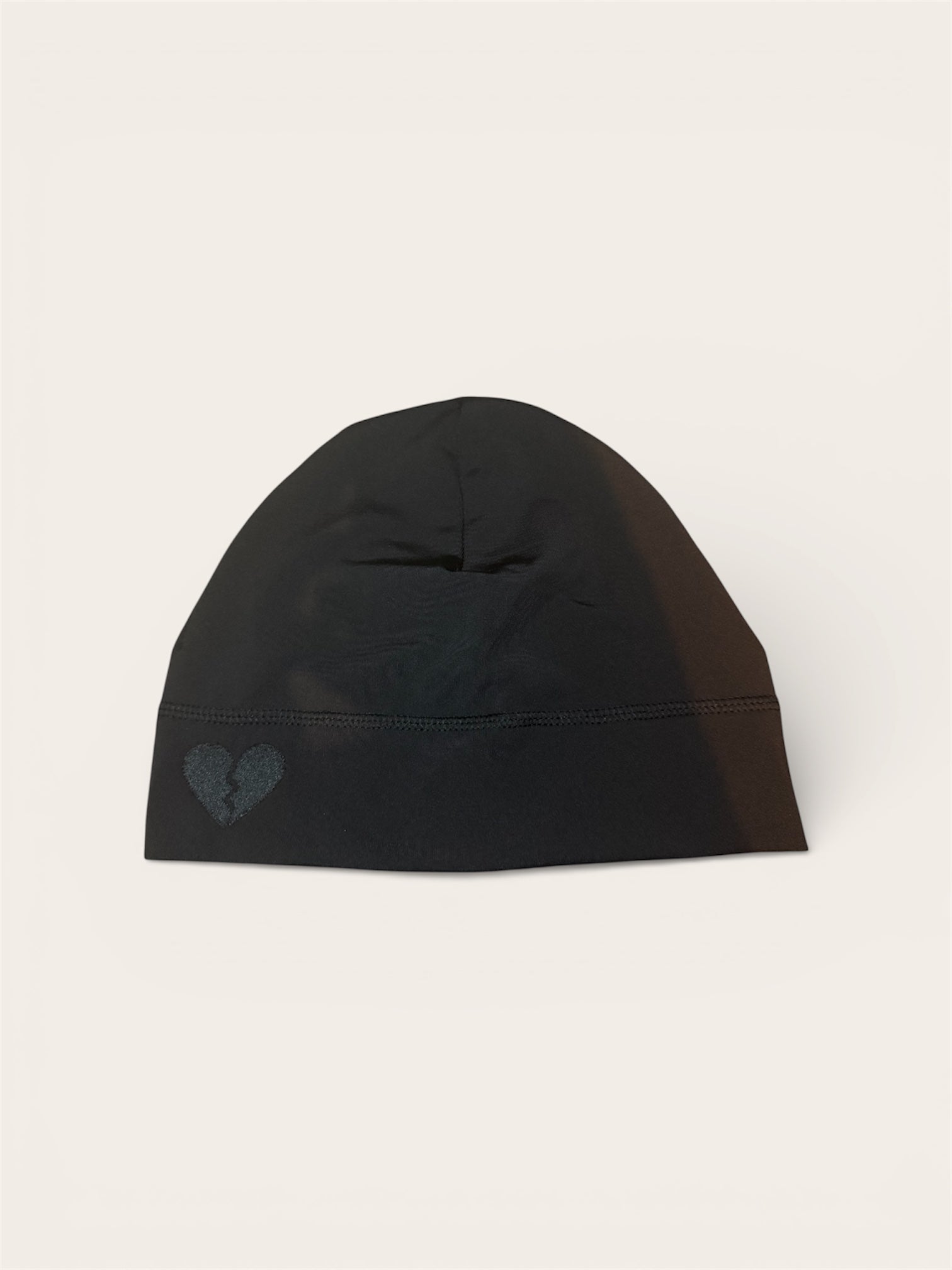 Broken Heart Skull Cap - Black