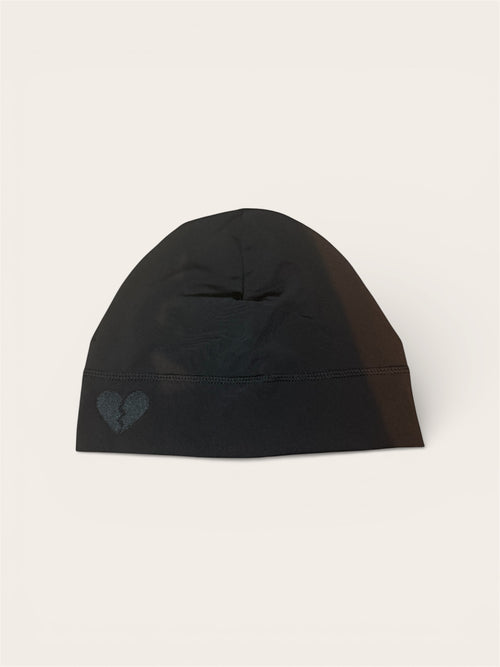 Broken Heart Skull Cap - Black